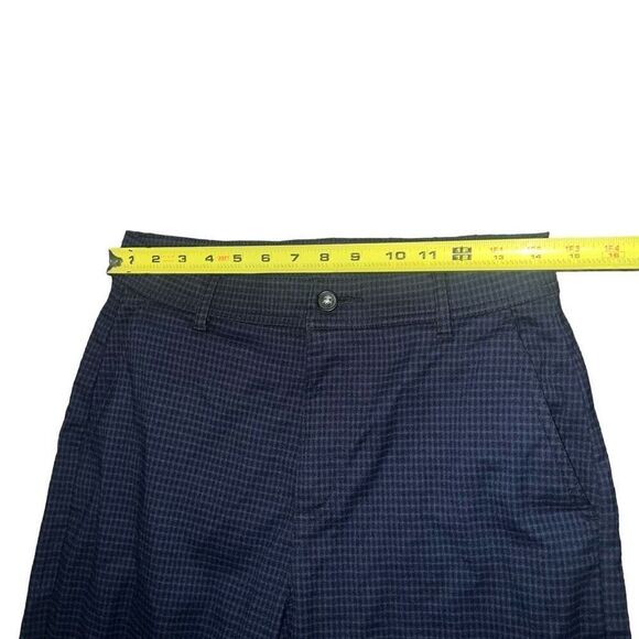 Dark Navy Blue Plaid Men’s Trousers Size 29x32 - Picture 6 of 8